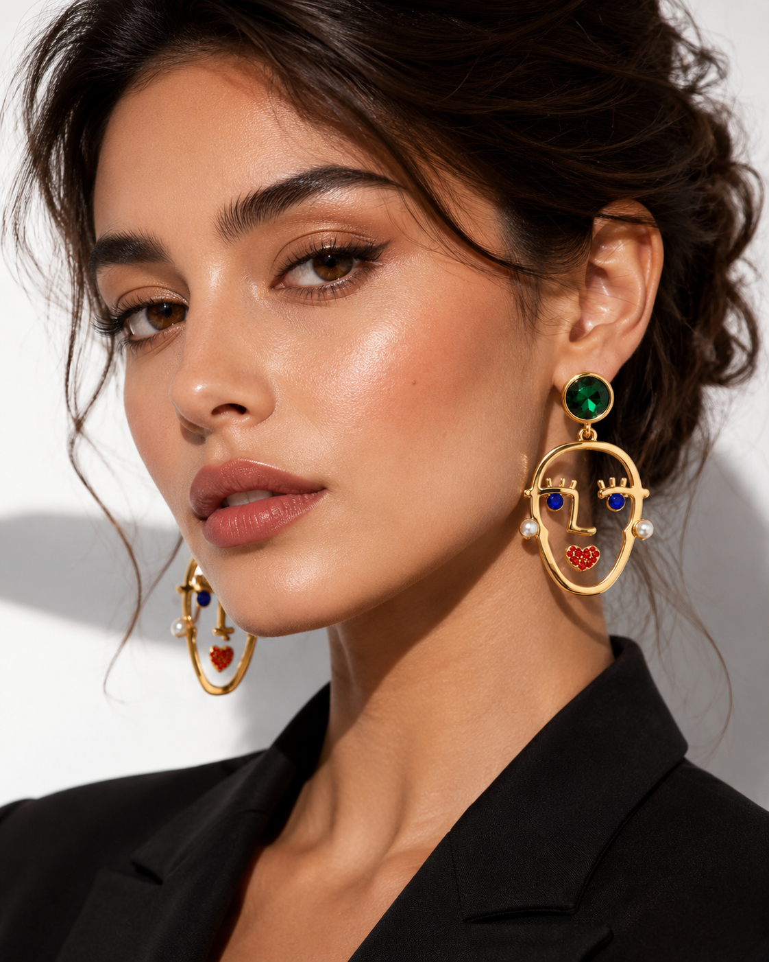 Émeraude Muse Statement Earrings