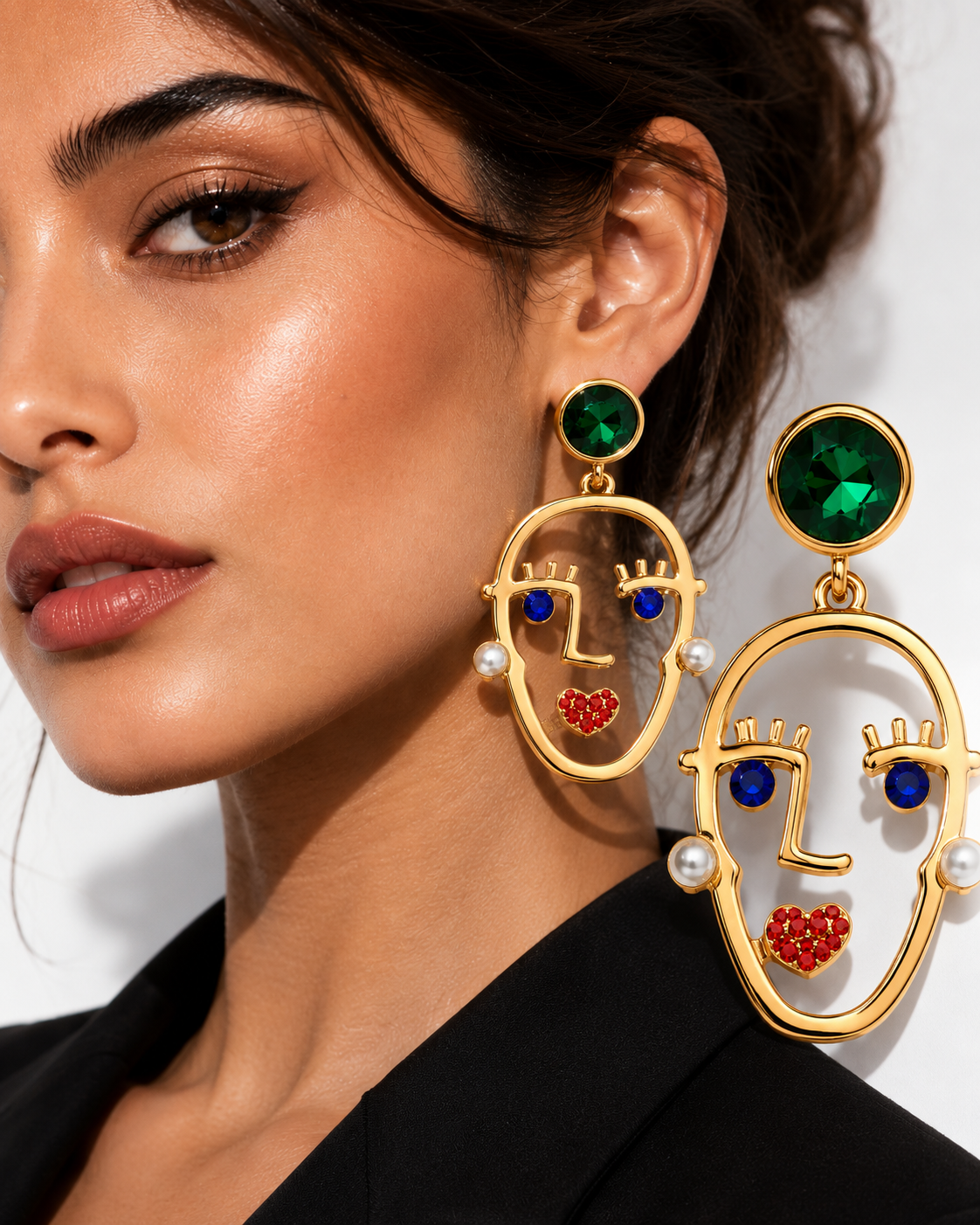 Émeraude Muse Statement Earrings